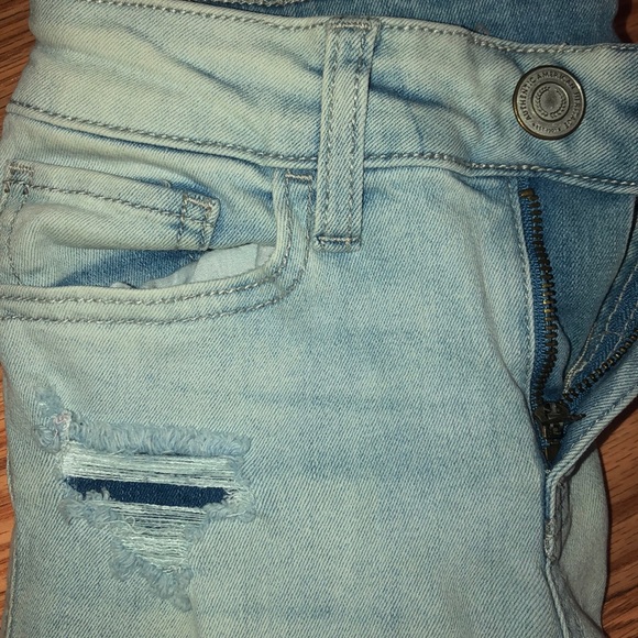 Light Blue Low Rise Ripped Jegging - Picture 2 of 4